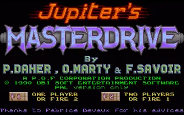 Jupiter's Masterdrive screen shot title